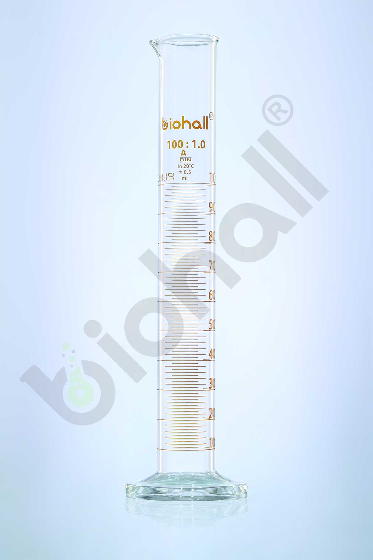 Measuring Cylinder With Round Base, Class-A, Batch Certified